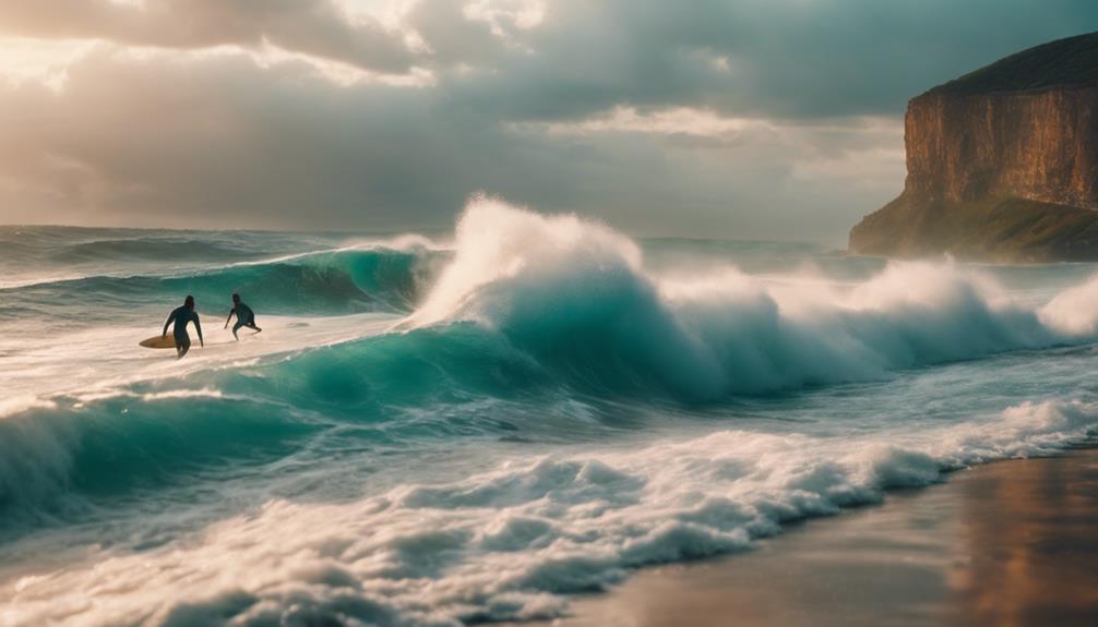 big wave surfing paradise