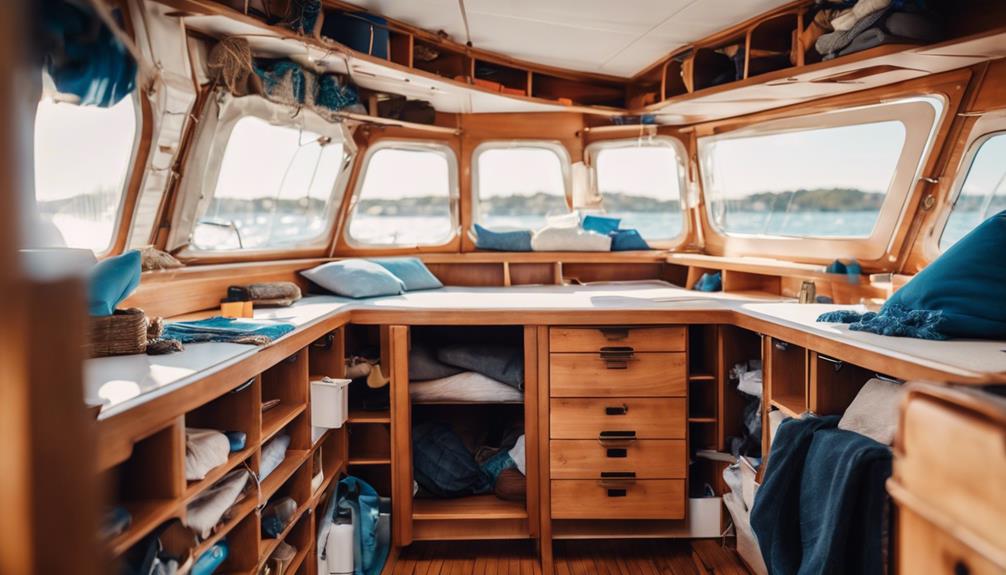 efficient sailboat storage solutions