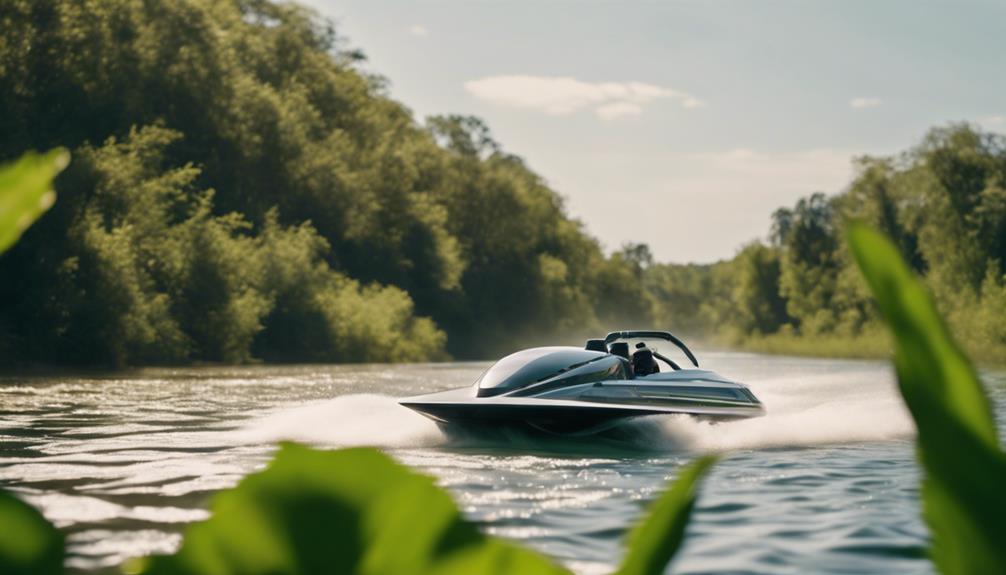 jet boats in shallow water