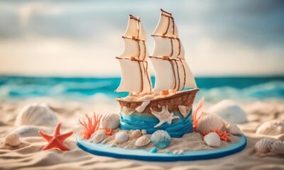 nautical themed sailboat cake designs