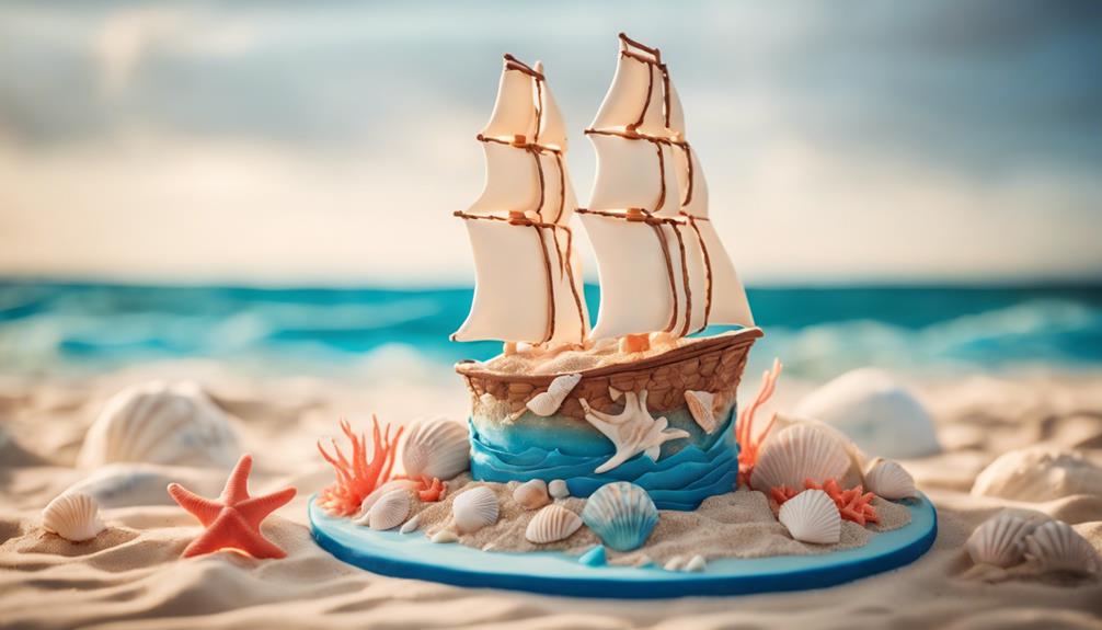 nautical themed sailboat cake designs