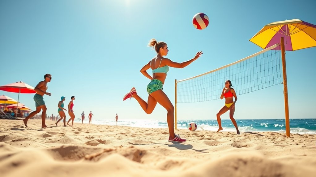beach active games boost cardio