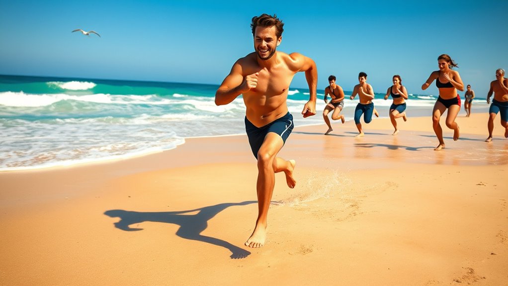beach hiit with scents
