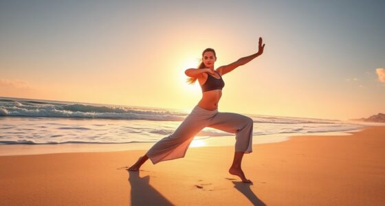beach ready yoga stretches