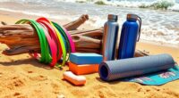 beach workout fitness gear