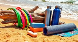 beach workout fitness gear