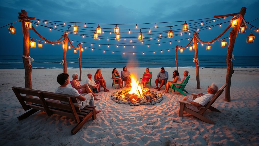 create cozy outdoor gathering
