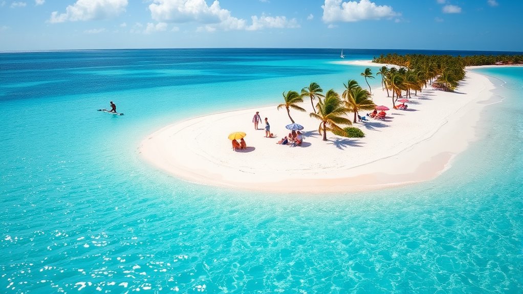 family friendly turquoise beach