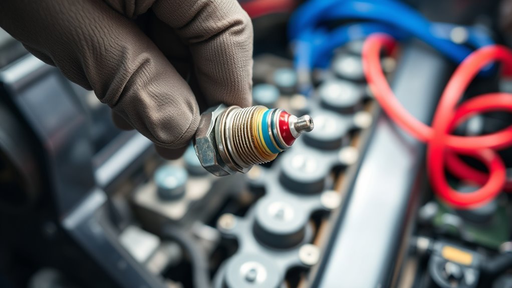 inspect and replace spark plugs