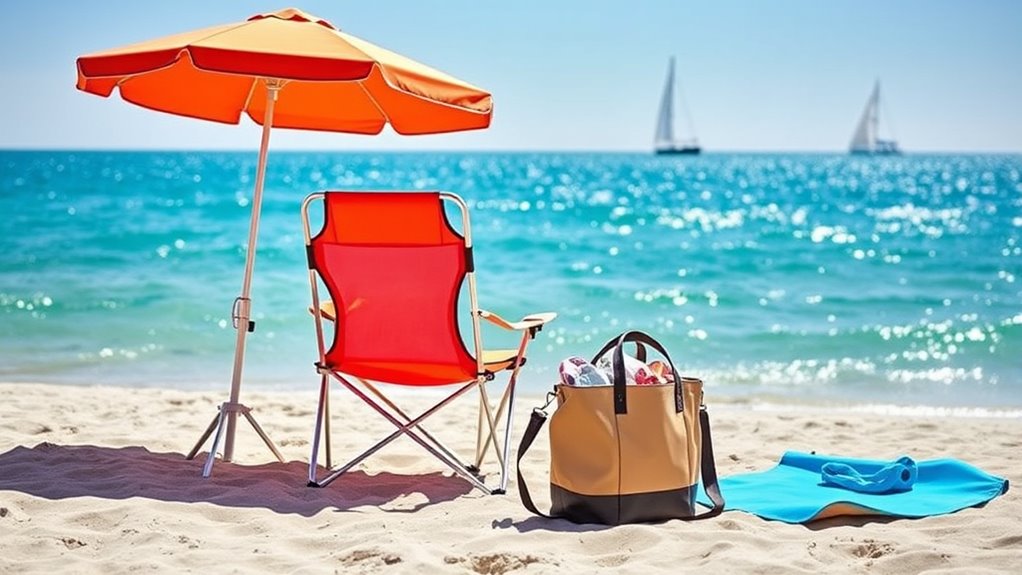 lightweight portable beach gear