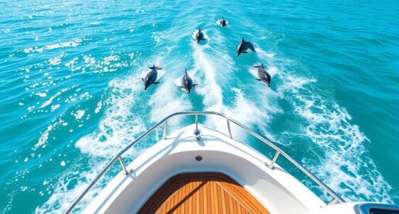 organized dolphin watching boat tour
