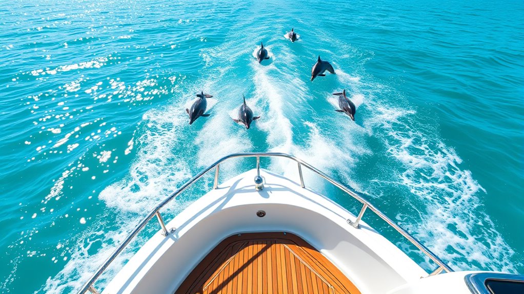 organized dolphin watching boat tour