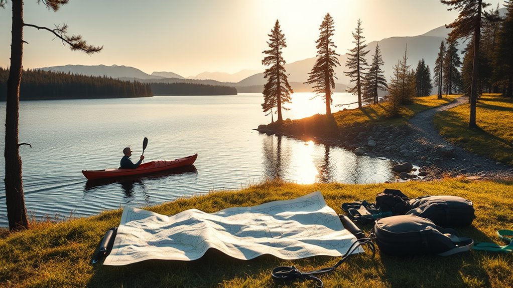 plan rest supplies scenery