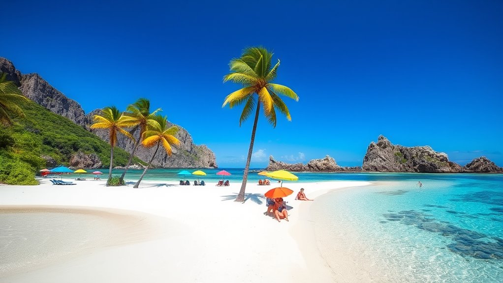 pristine turquoise sandy paradise