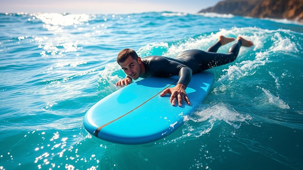 proper surfing paddling technique