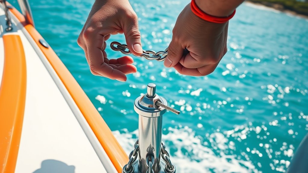 secure anchor with proper scope