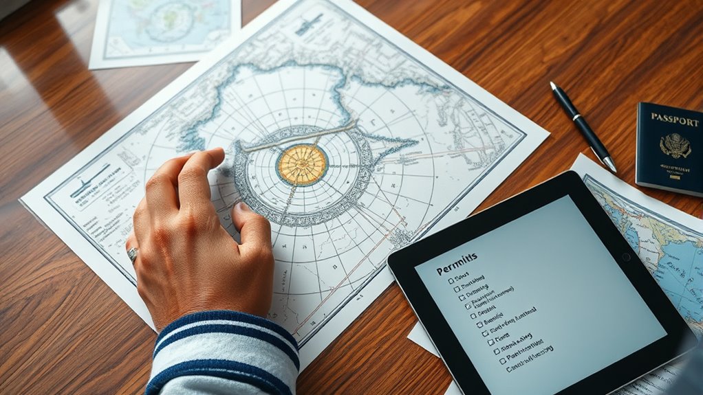 secure permits and documents