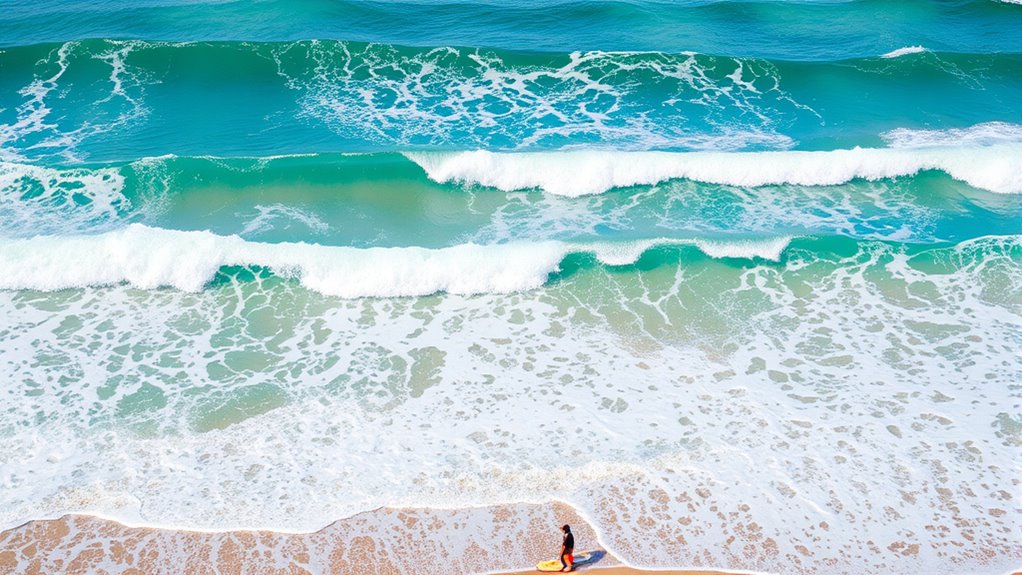 shifting sandbar wave formation