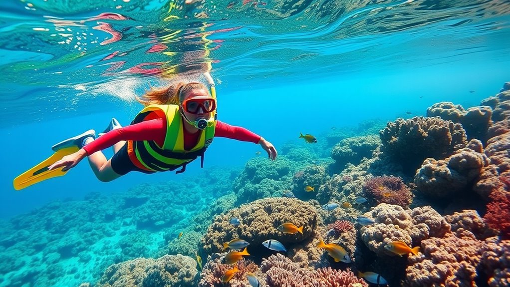 snorkel safely with others