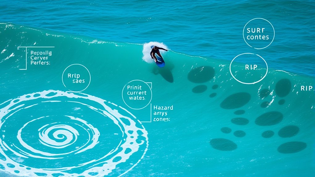 spot rip currents hazard zones