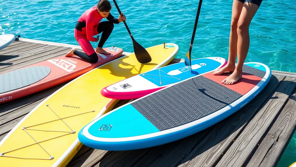 test paddleboard stability firsthand