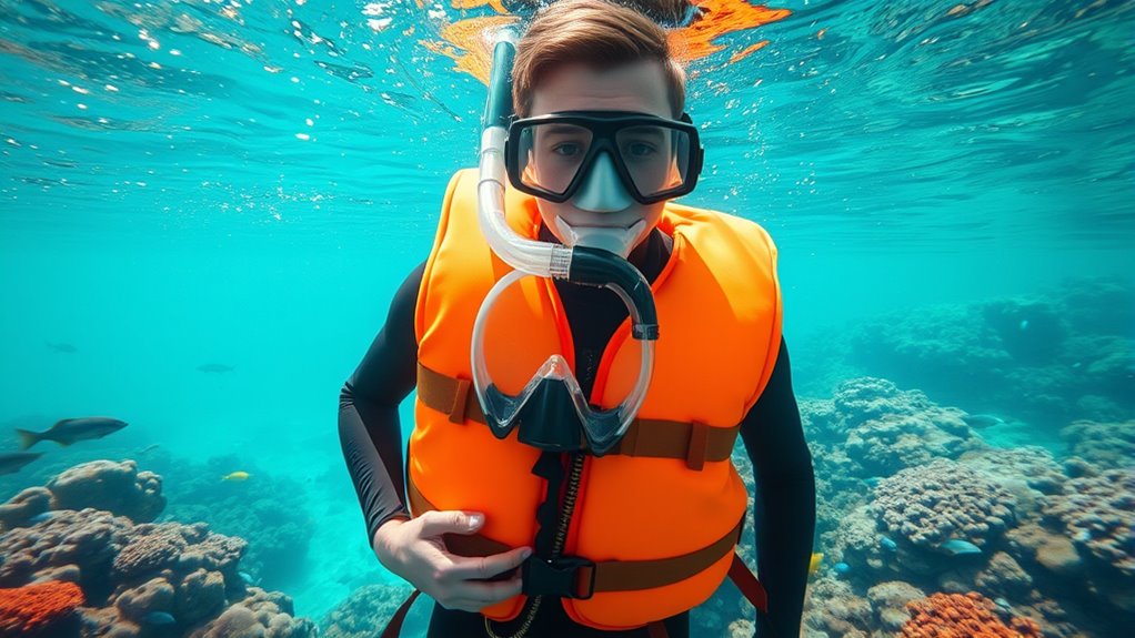 use flotation device for safety