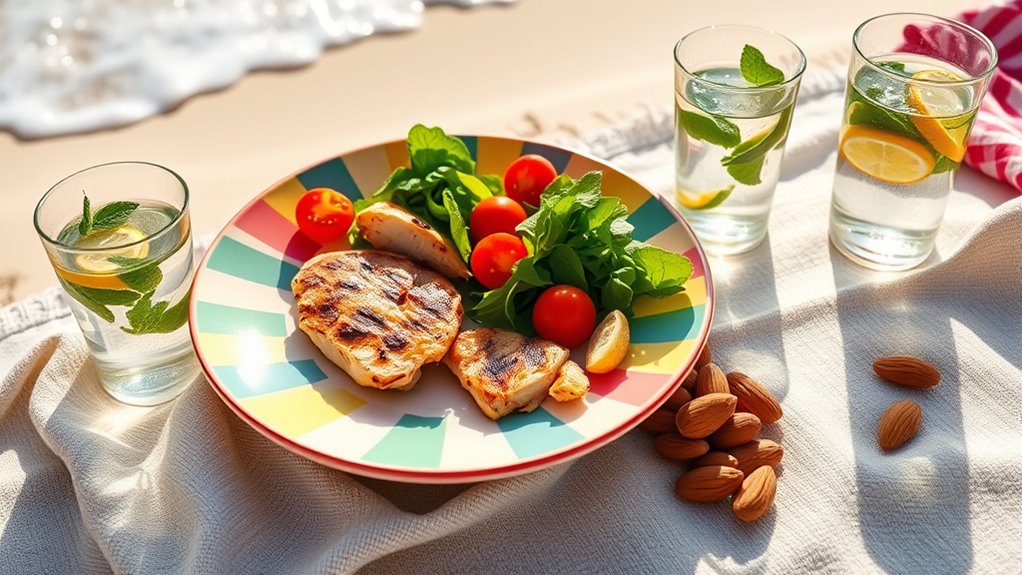 use smaller plates and measure