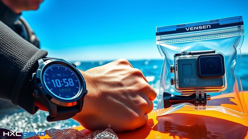 waterproof electronics for water sports
