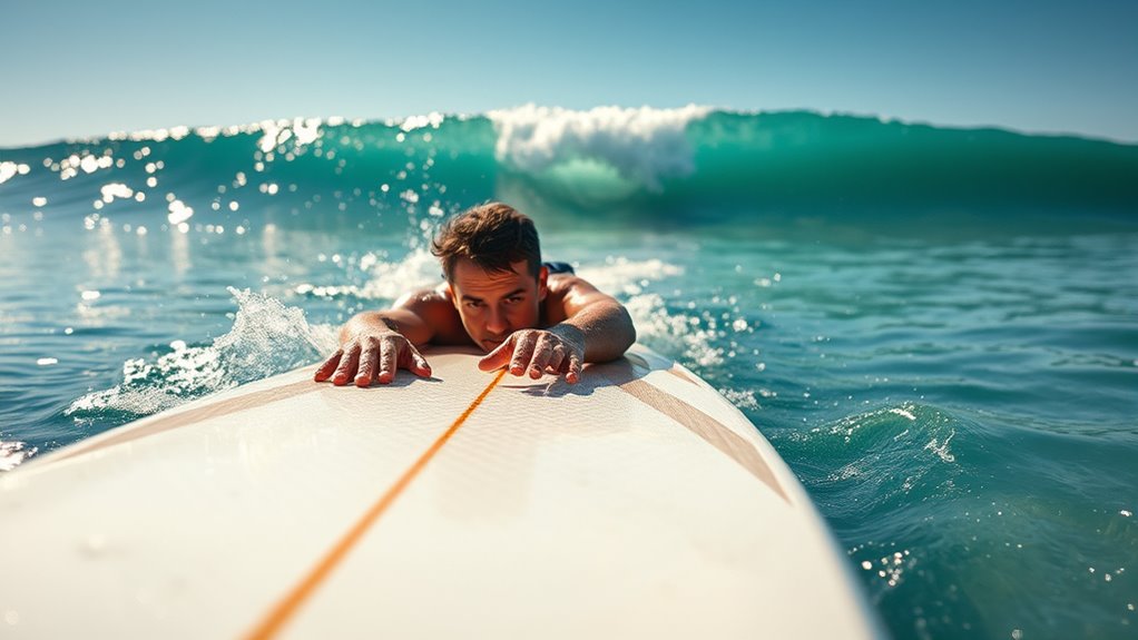 wave selection and paddling