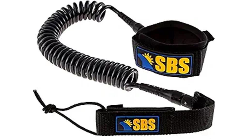 10ft coiled sup leash