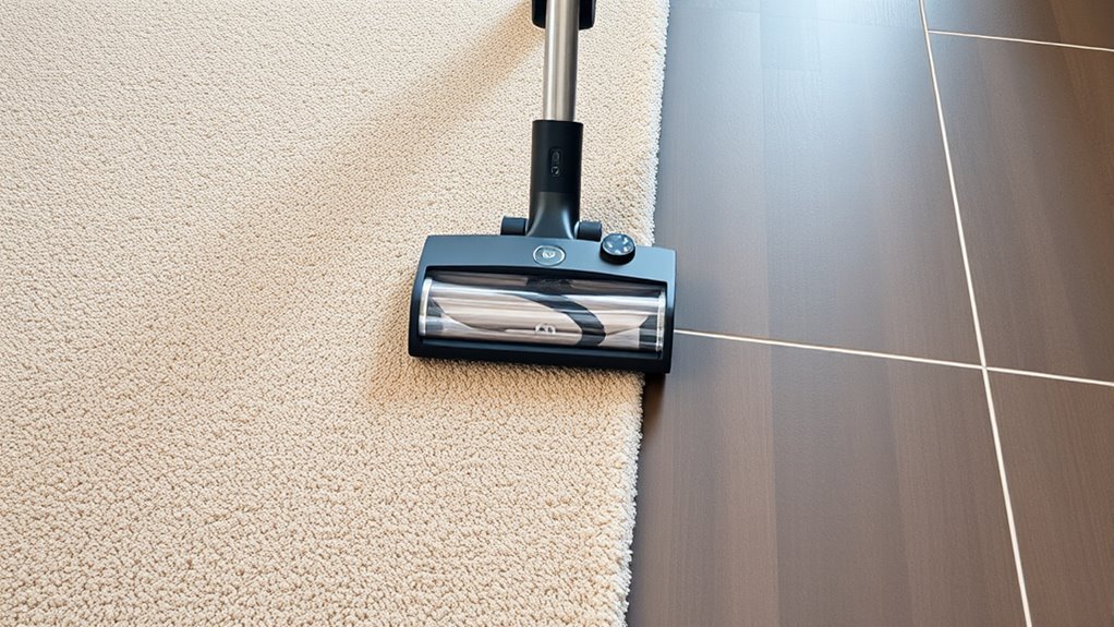 adjust suction for different surfaces