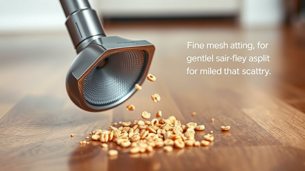 adjust suction use gentle nozzle