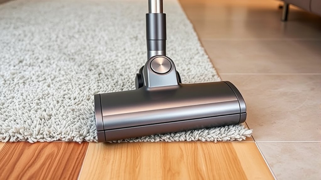 adjust vacuum height by surface