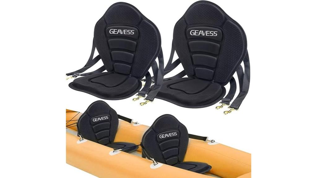 adjustable kayak seat with support