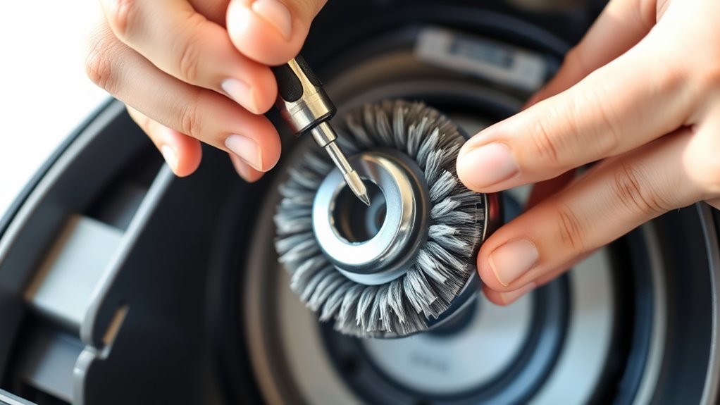 align and check brush roll