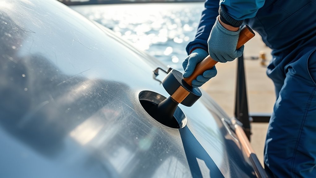 aluminum hull dent repair