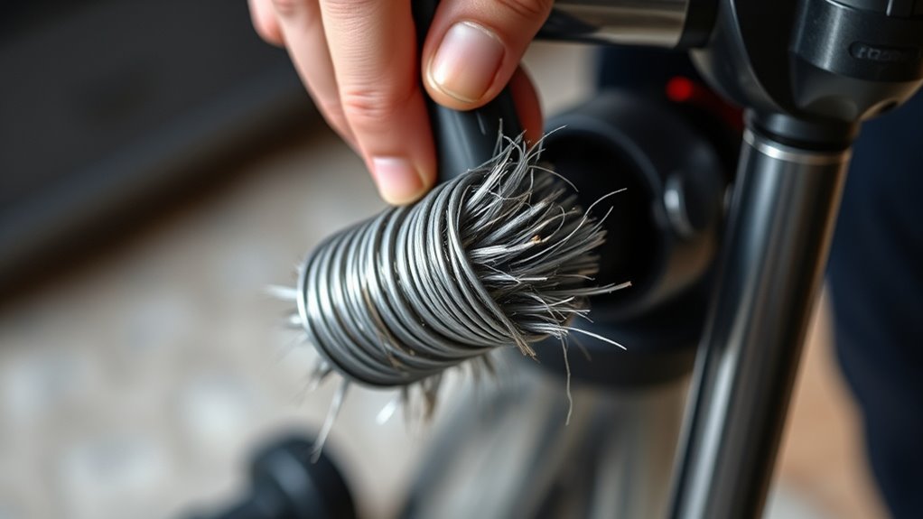careful brush roll removal