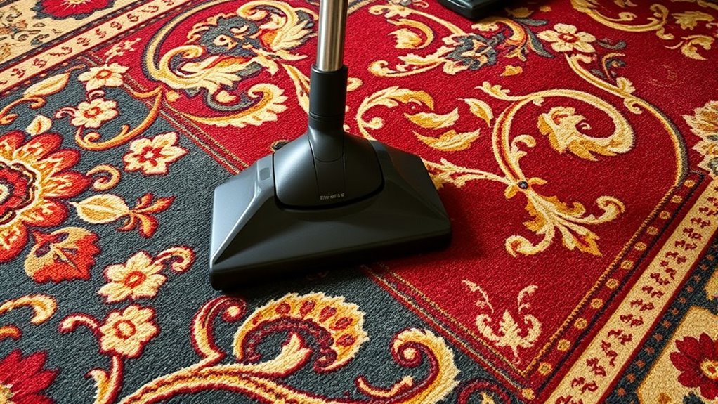 careful edge and corner vacuuming