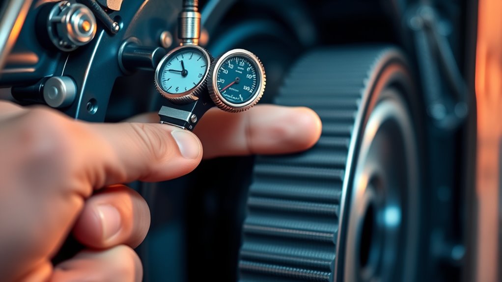 check belt tension manually