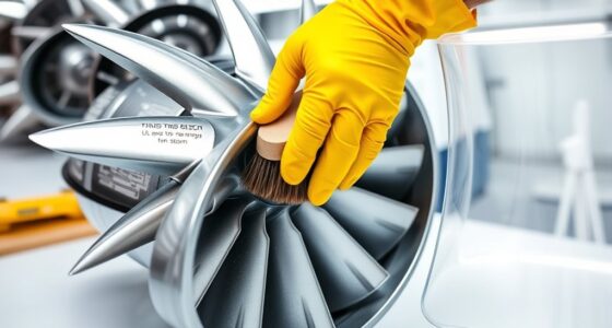 clean fan blades safely