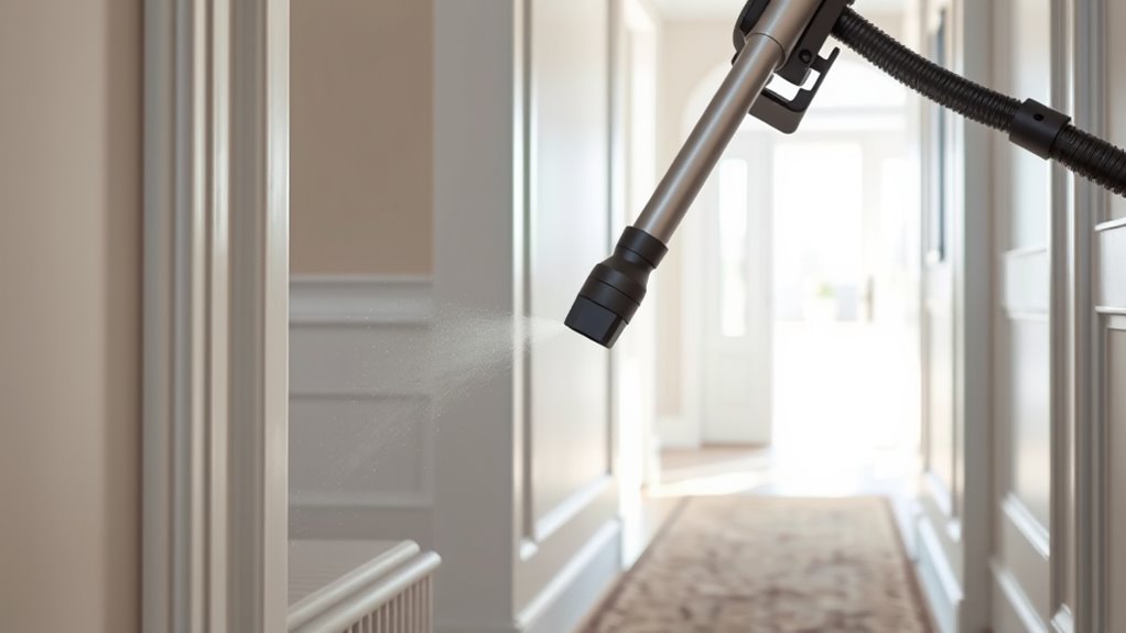 clean walls and baseboards