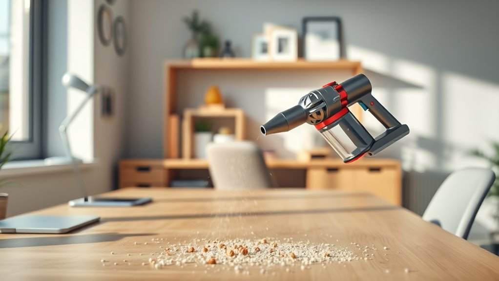 clear desk ready for meeting