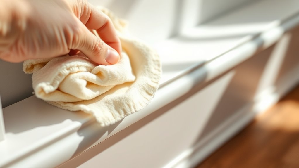 damp cloth cleaning routine