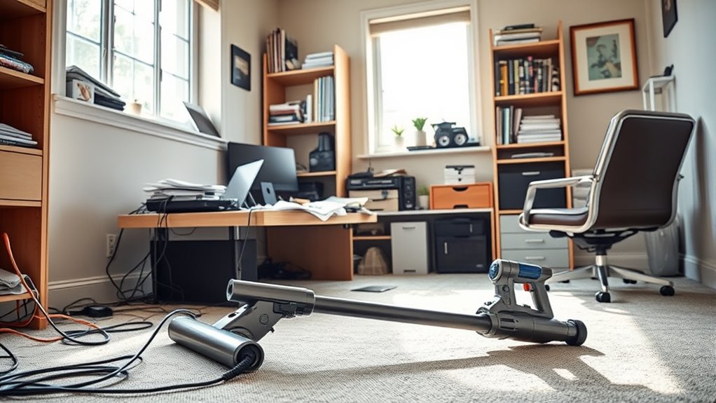 focus on cluttered corners