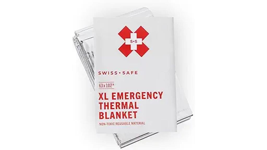 four pack thermal emergency blankets