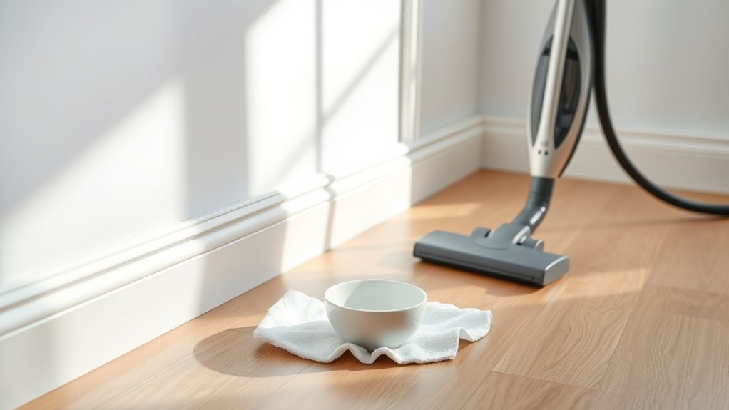 gather cleaning supplies efficiently