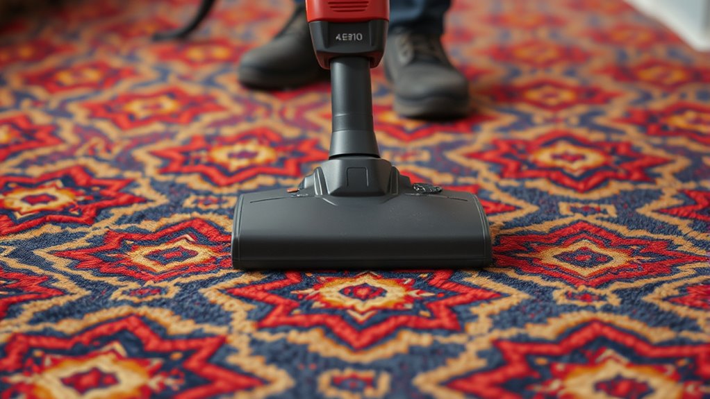 gentle vacuuming preserves patterns