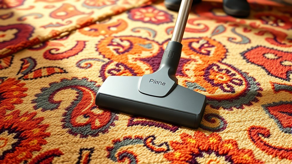 gentle vacuuming preserves patterns