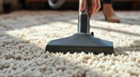 gentle vacuuming thick rugs