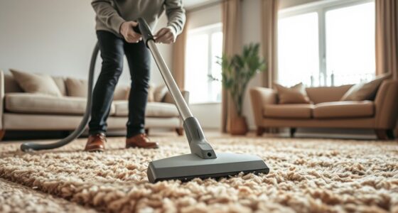gentle wool rug vacuuming